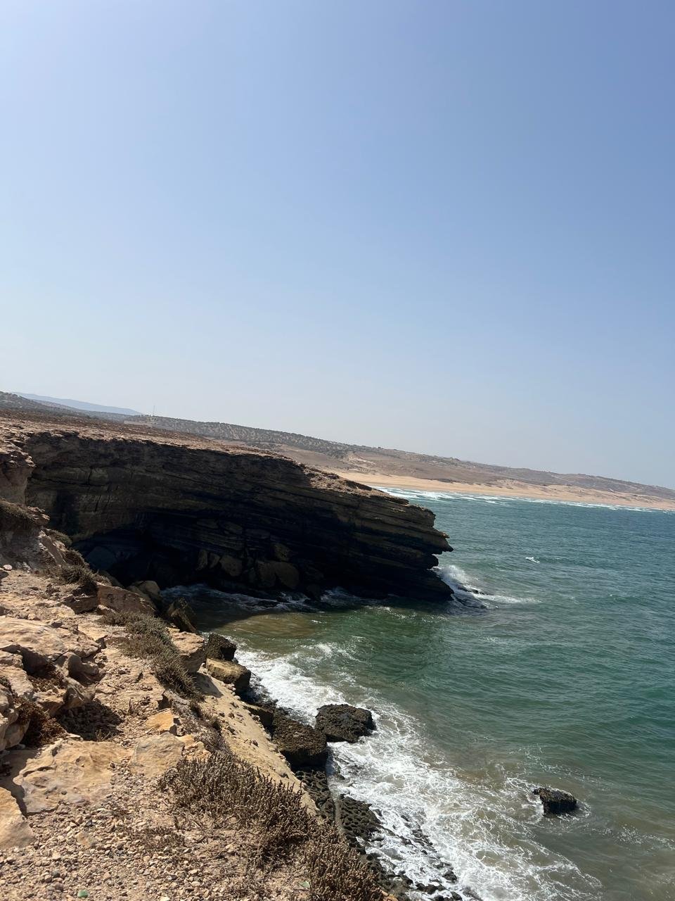 Atlantic coastline and countryside on the Sidi Mbarek hiking route